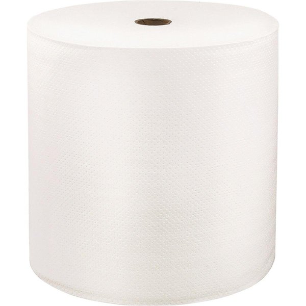 Bedding Beyond 8 in. x 1000 ft. LoCor Hardwound Roll Towels - Bright White - Fiber BE2492119